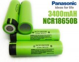 Dòng pin cao cấp Panasonic 3400mAh chuẩn 18650 được các hảng điện tử lớn trên thế giới đánh giá rất cao, dùng cho đèn pin siêu sáng thì rất tuyệt. Thông số kỹ thuật – Chuẩn pin 18650 – Dung lượng: 3400mAh – Điện thế: 3.7V – Cân nặng: 45.5g – Màu sắc: xanh lá – Chính hãng Panasonic – Made in Japan Giá: 200,000 vnđ