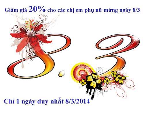 đèn pin siêu sáng giảm giá 20% mừng ngày quốc tế phụ nữ 8 tháng 3