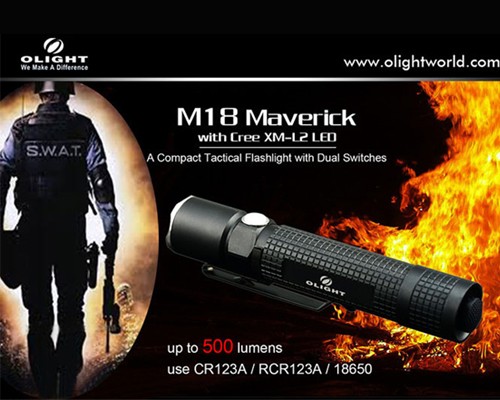 Đèn pin Olight M18 Maverick