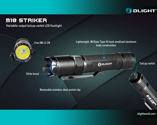 Đèn pin Olight M18 Striker