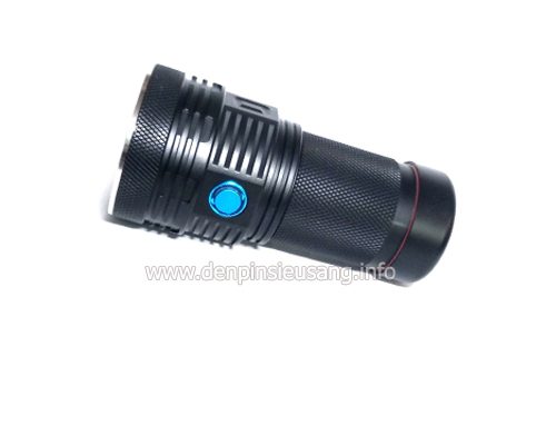  Emitter: 7070  Aluminum Alloy body with HAIII Anodize black surface finish  Battery : 4 x High Drain >10A button top 18650  Switch: side electrical switch with big transparent rubber boot  Aluminum OP reflector  Ultra clear double-sided AR coated glass lens ( 99% light transmision )  Double O rings ; IPX8 waterproof  With standard tripod hole  Max brightness: 13000 lumens  Max runtime: 58 days  Brightness level: digital current regulation  Low low: 10 lumens ( 28 days […]